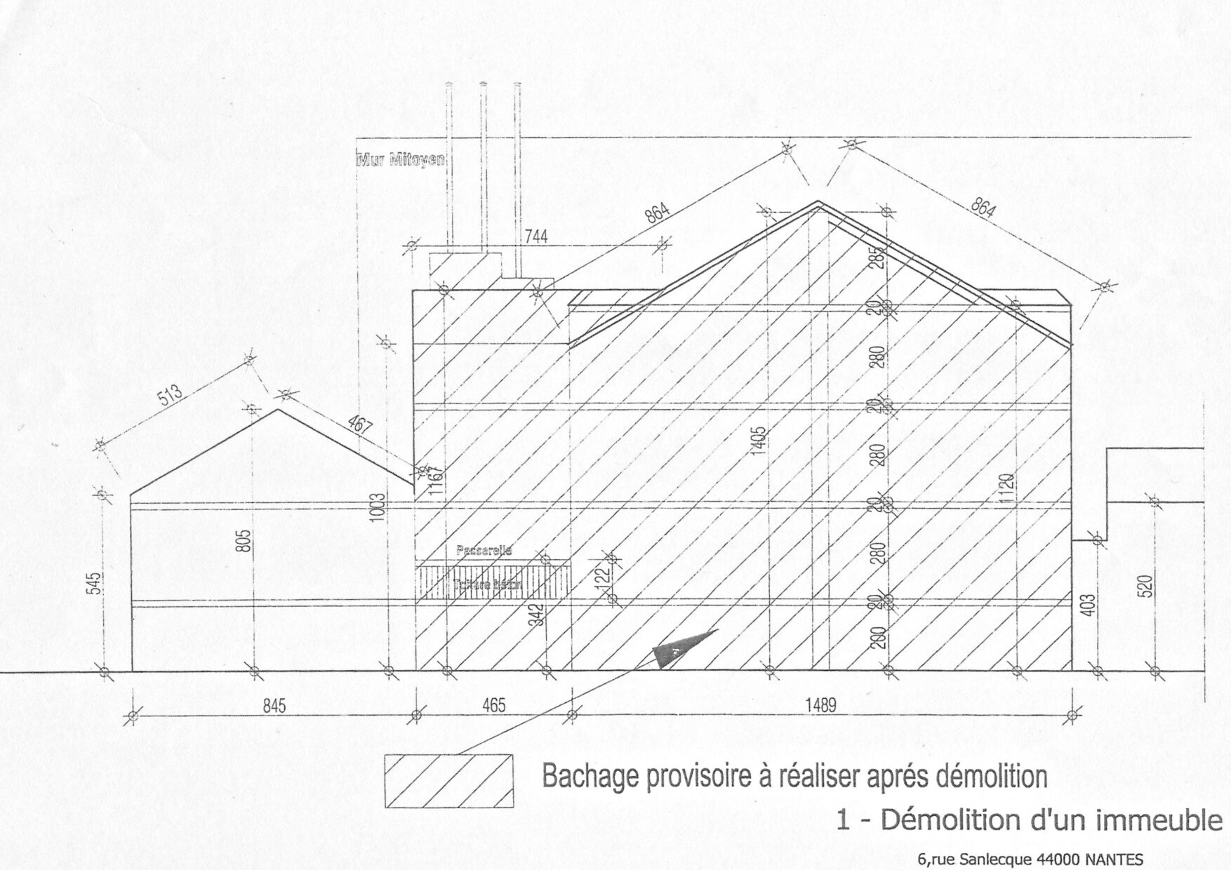 Démolition d’un immeuble . 1