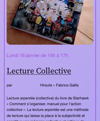 Lecture arpentée avec Fabrice Gallis
