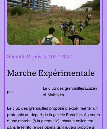 Marche expérimentale